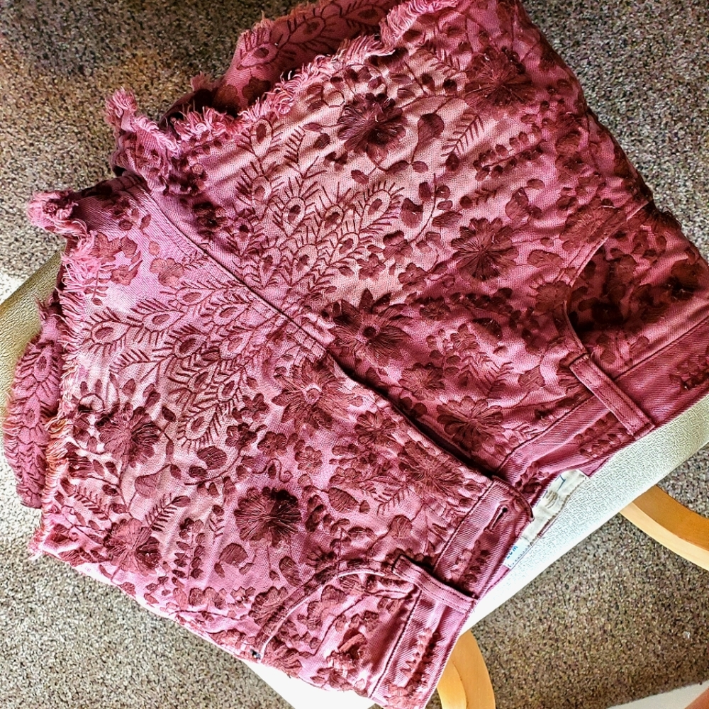 Free People cut off denim shorts